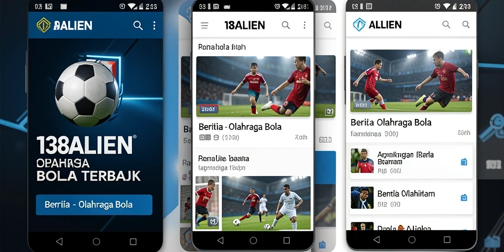 Tampilan antarmuka 138ALIEN yang menarik dan informatif tentang olahraga bola.