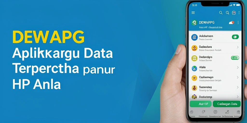 Antarmuka intuitif DEWAPG untuk cadangan data.