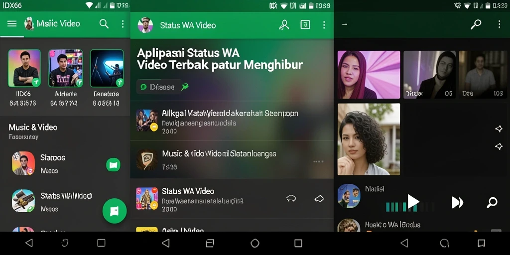 Antarmuka pengguna aplikasi IDX66 yang intuitif dan mudah digunakan.